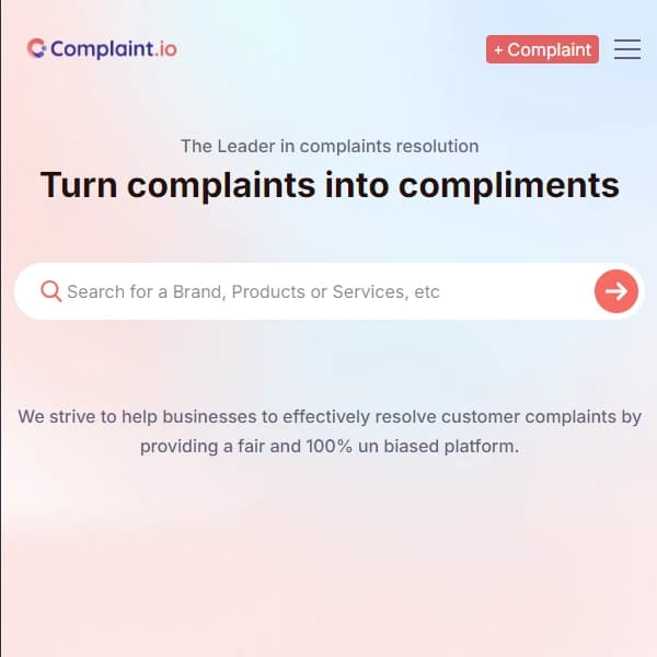 Complaint.pk enterprise management interface